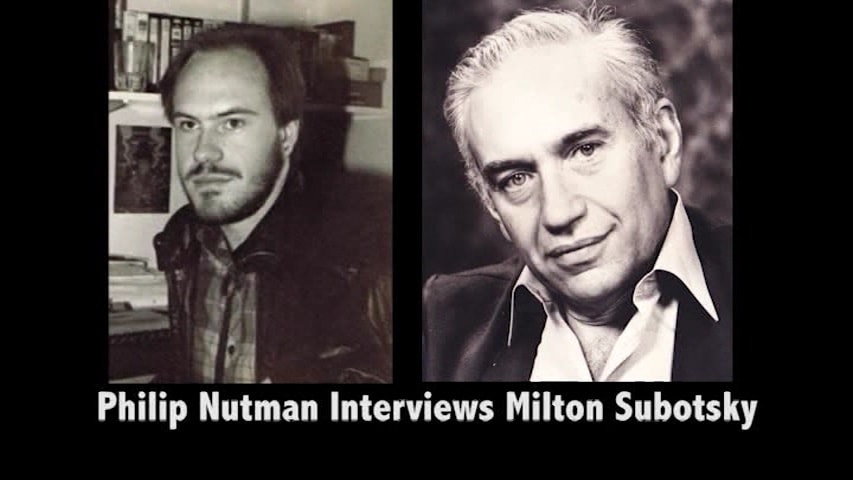 Screen shot for Audio Interview with Milton Subotsky