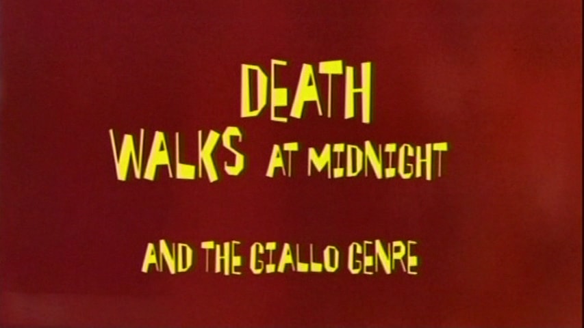 Screen shot for “Death Walks at Midnight” and the Giallo Genre