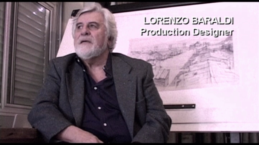 Screen shot for Introduction by Production Designer Lorenzo Baraldi