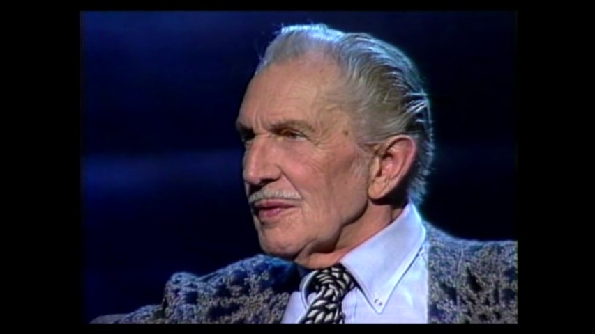 Screen shot for Interview with Actor Vincent Price