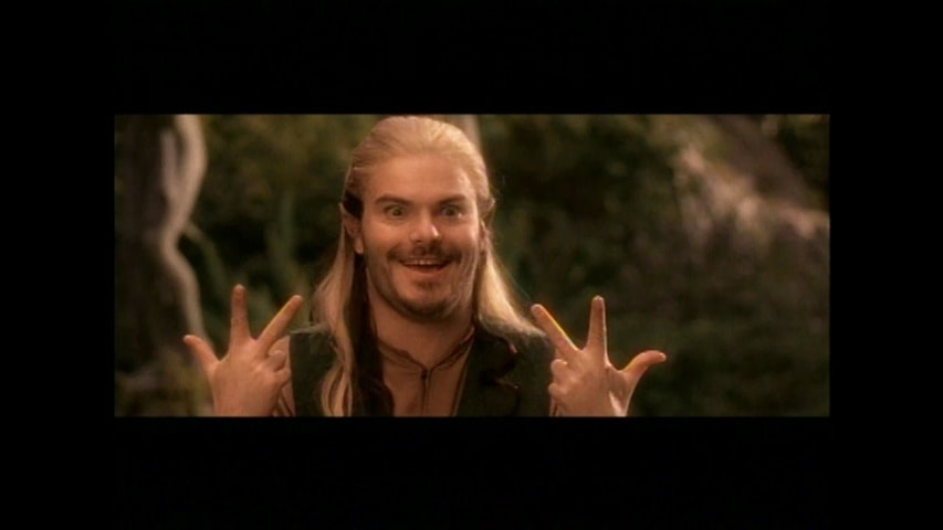 Screen shot for Easter Egg: MTV Movie Awards Parody Clip with Actors Jack Black and Sarah Michelle Gellar