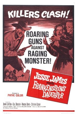 Poster of Jesse James Meets Frankenstein’s Daughter