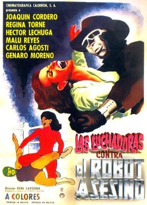 Poster of Wrestling Women versus the Murderous Robot