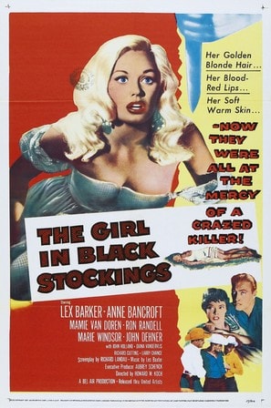 The Girl in Black Stockings poster