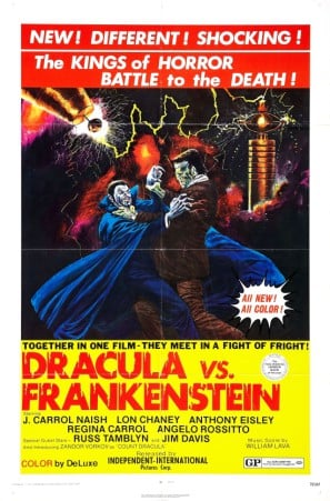 Poster of Dracula vs. Frankenstein