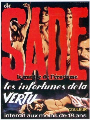 Marquis de Sade’s Justine poster