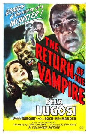 The Return of the Vampire poster