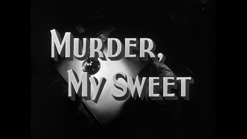 Murder, My Sweet title screen