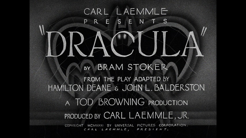 Dracula title screen