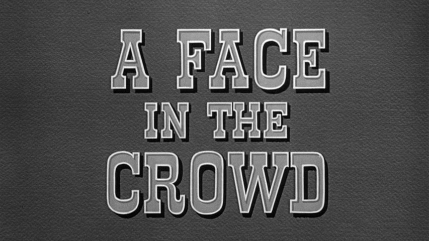 A Face in the Crowd title screen