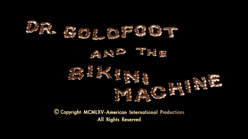 Dr. Goldfoot and the Bikini Machine title screen