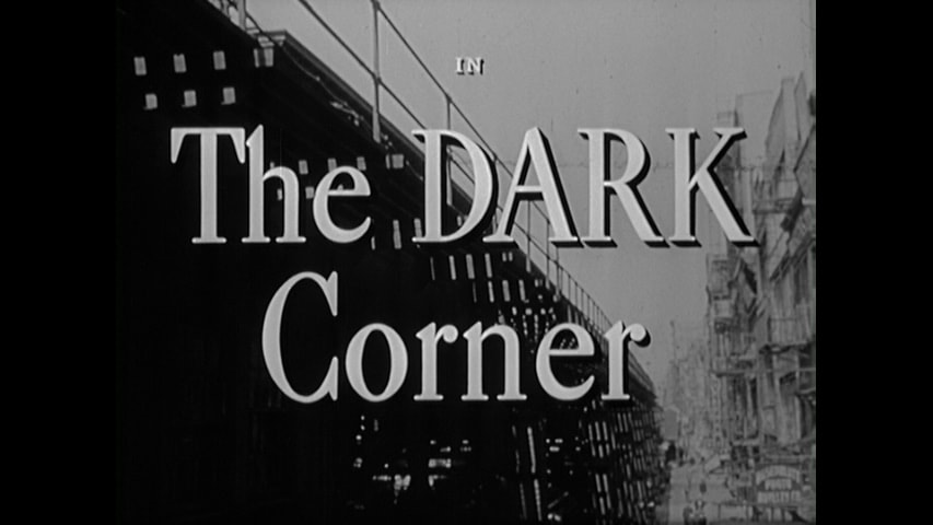 The Dark Corner title screen