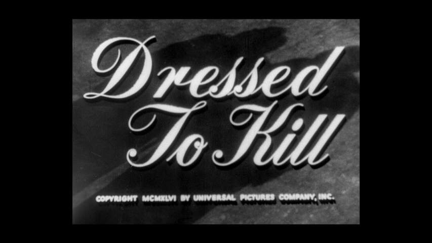 Dressed to Kill title screen