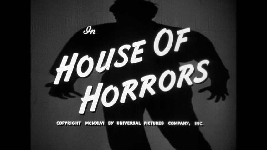 House of Horrors title screen