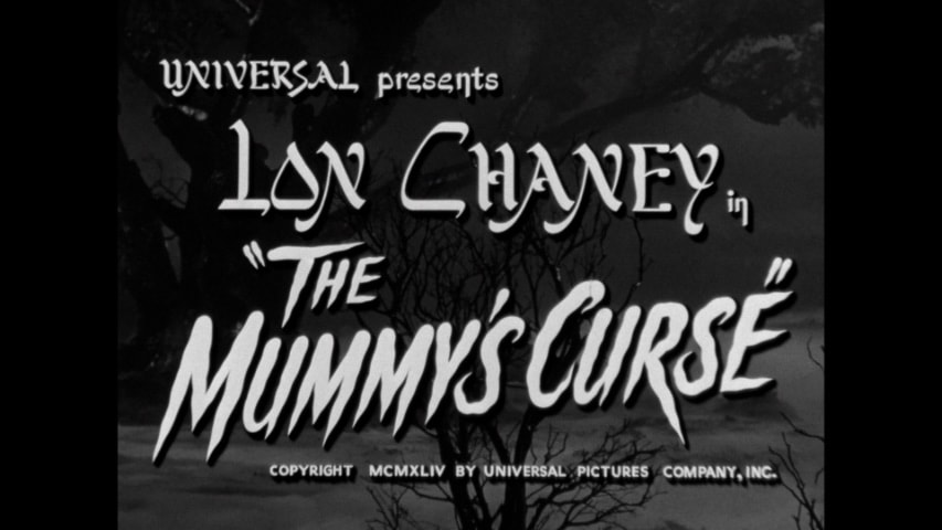 The Mummy’s Curse title screen