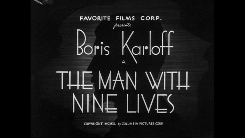 The Man with Nine Lives title screen