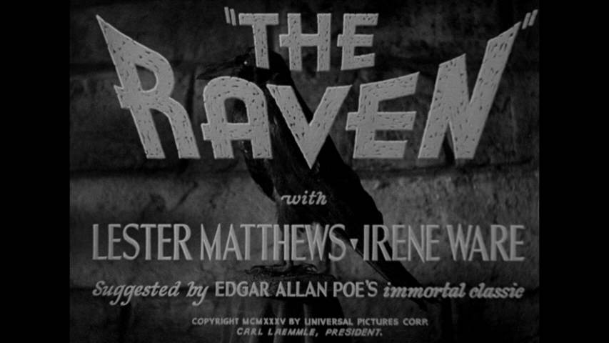 The Raven title screen