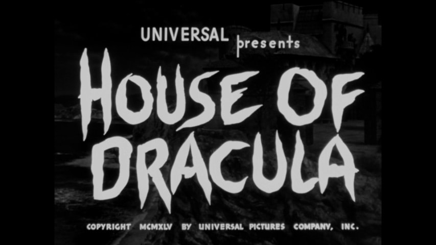House of Dracula title screen