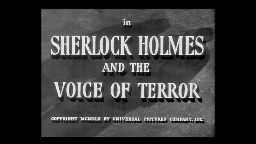 Sherlock Holmes and the Voice of Terror title screen