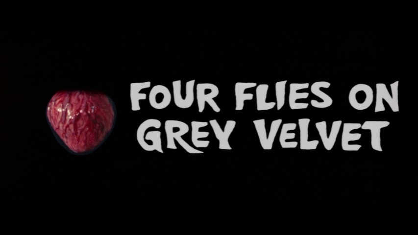 Four Flies on Grey Velvet title screen