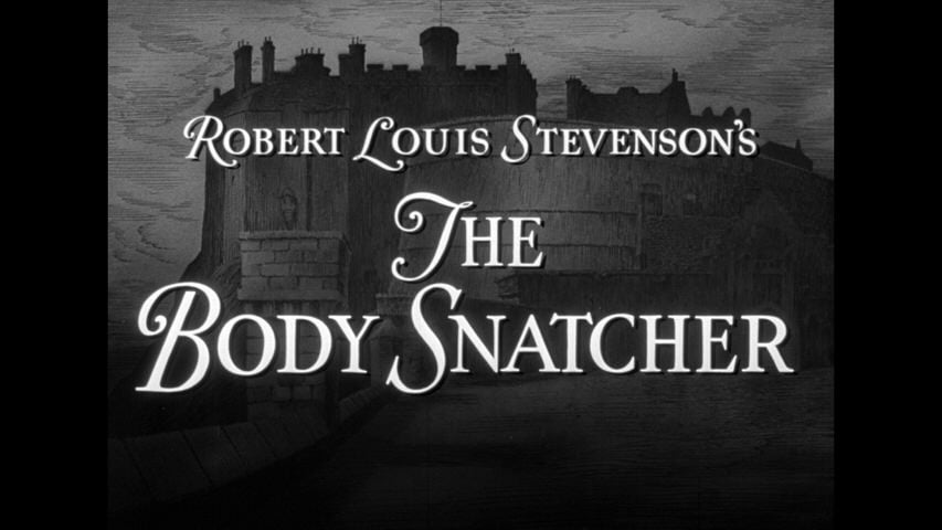 The Body Snatcher title screen