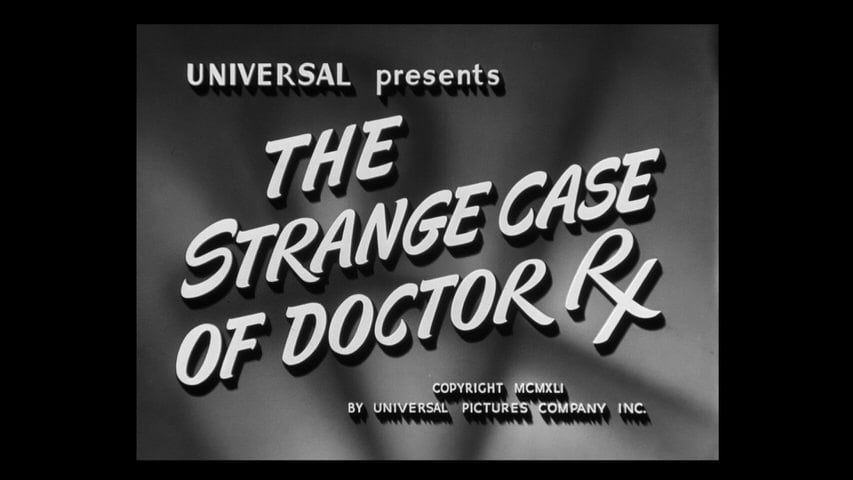 The Strange Case of Doctor Rx title screen