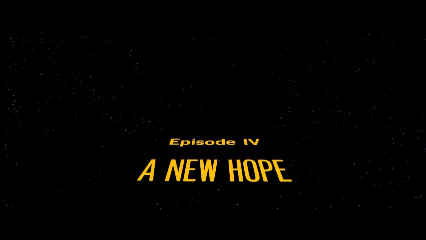 Star Wars: Episode IV - A New Hope title screen