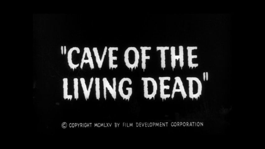 Cave of the Living Dead title screen