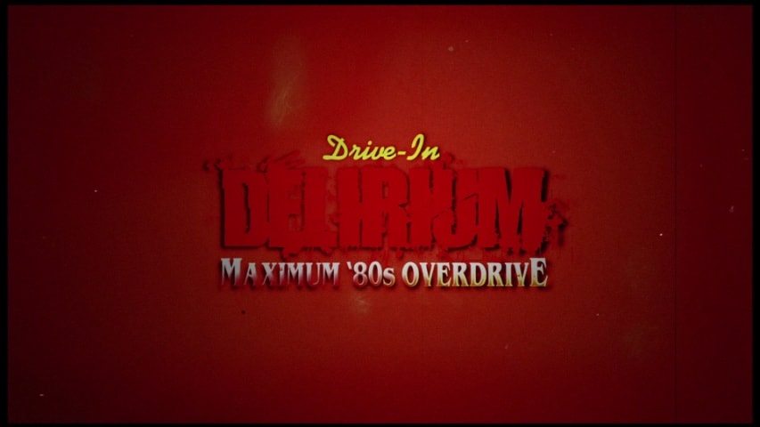 Drive-In Delirium: Maximum ’80s Overdrive title screen