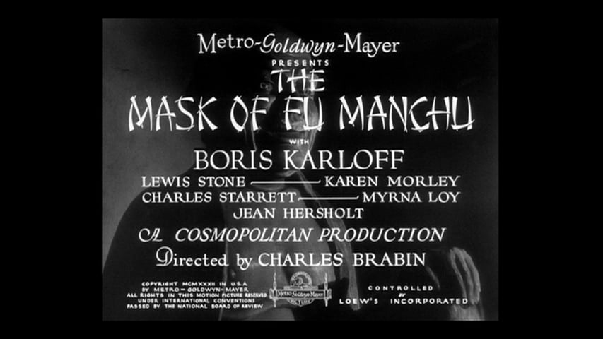 The Mask of Fu Manchu title screen