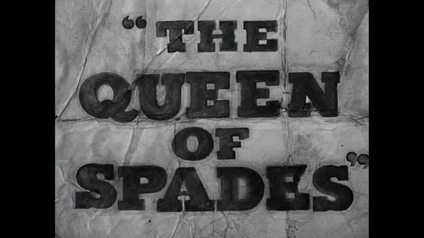 The Queen of Spades title screen