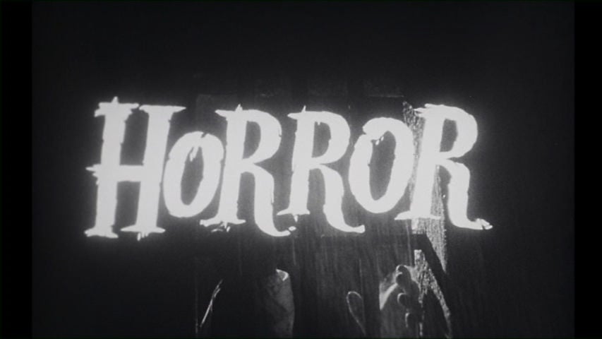 Horror title screen