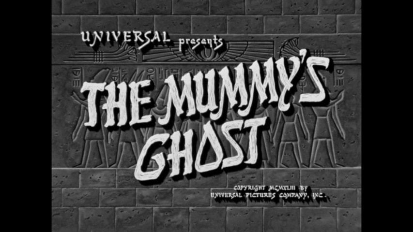 The Mummy’s Ghost title screen