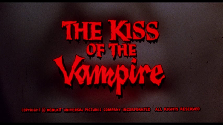 The Kiss of the Vampire title screen