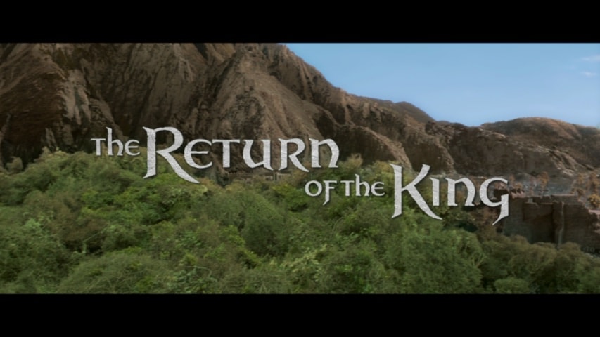 The Lord of the Rings: The Return of the King title screen
