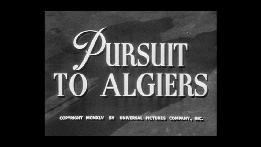 Pursuit to Algiers title screen
