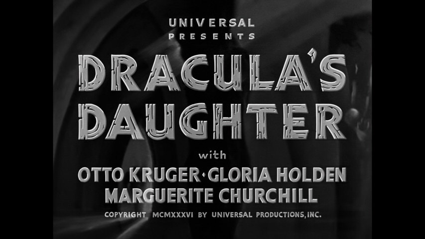 Dracula’s Daughter title screen