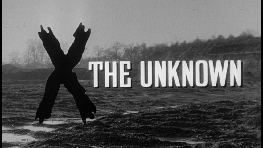 X the Unknown title screen