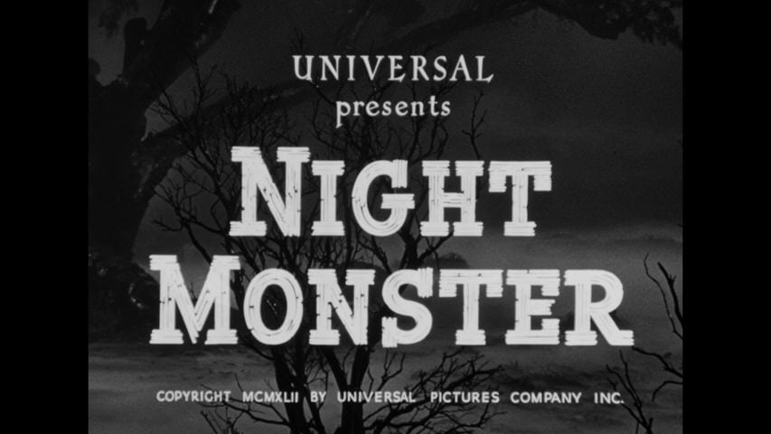 Night Monster title screen
