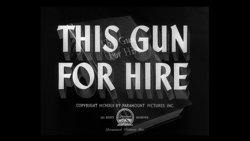 This Gun for Hire title screen