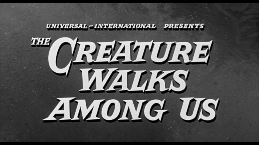 The Creature Walks Among Us title screen