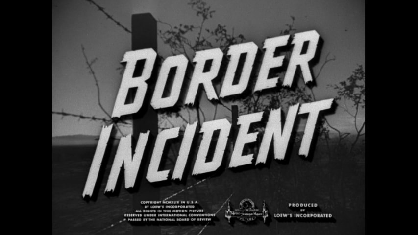 Border Incident title screen