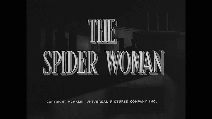 The Spider Woman title screen