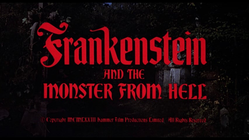 Frankenstein and the Monster from Hell title screen