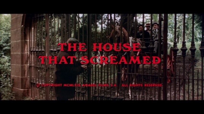 The House That Screamed title screen