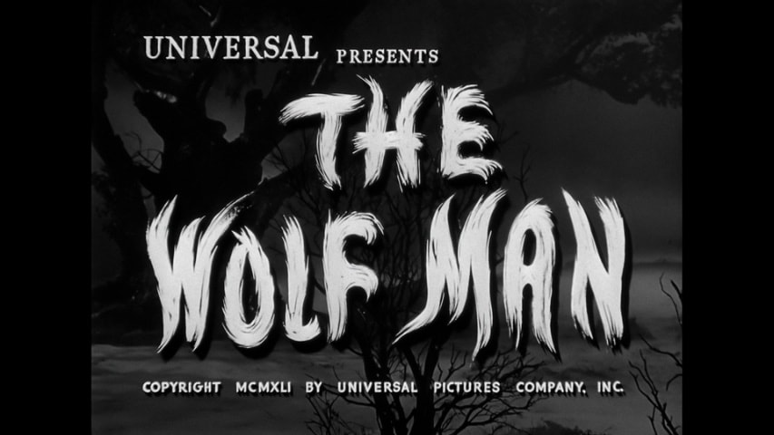The Wolf Man title screen