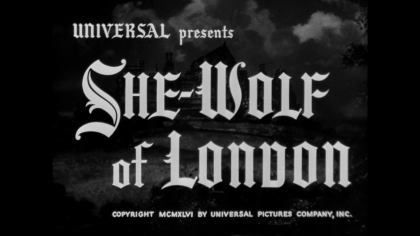 She-Wolf of London title screen