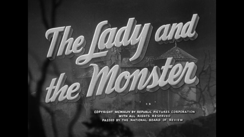 The Lady and the Monster title screen