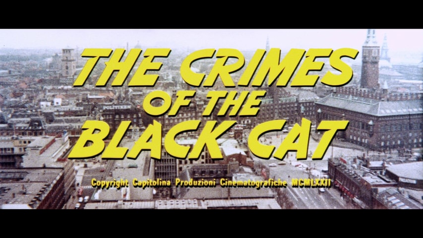 The Crimes of the Black Cat title screen
