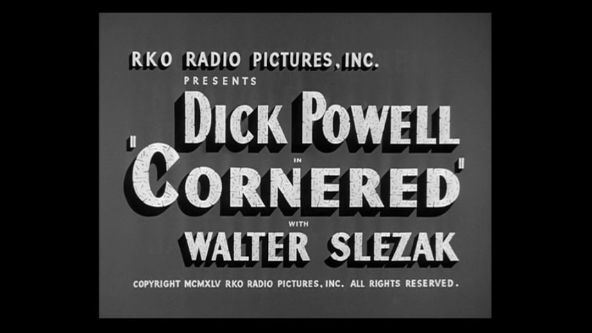 Cornered title screen